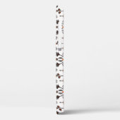 Boheemse gestreepte bloemen: met de hand getekende Case-Mate iPhone case (Achterkant / Links)
