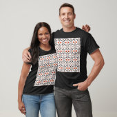 Boheemse gestreepte bloemen: met de hand getekende t-shirt (Unisex)