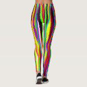 Boheemse gestreepte leggingen leggings (Achterkant)