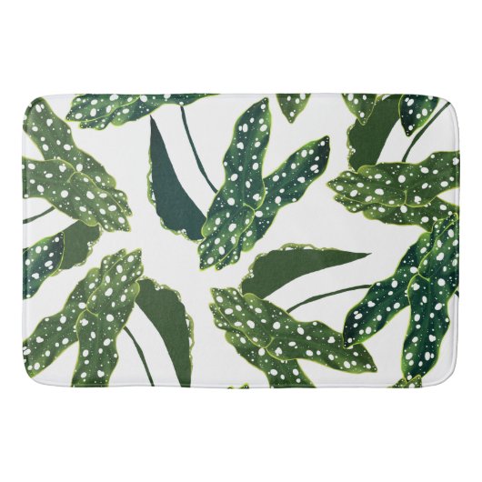 Boheemse gevlekte Begonia bladeren Badmat (Voorkant)