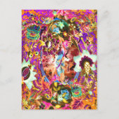  Boheemse godin Neon Briefkaart (Voorkant)