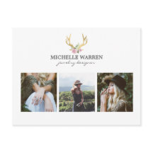 Boheemse Gouden Antlers Sieraden Boutique Foto