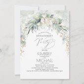 Boheemse Groene Lente Tuin Verlovingsfeest Kaart (Voorkant)