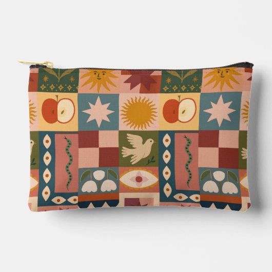 Boheemse hemelse lappendeken met mystieke symbolen etui (Voorkant)