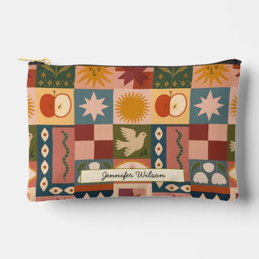 Boheemse hemelse lappendeken met mystieke symbolen etui (Voorkant)