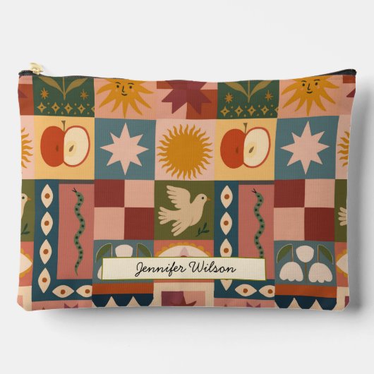 Boheemse hemelse lappendeken met mystieke symbolen etui (Voorkant)