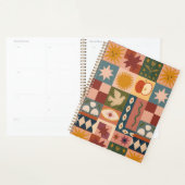 Boheemse hemelse lappendeken met mystieke symbolen planner (Display)