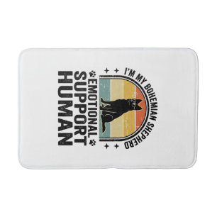 Boheemse herder Emotionele steun Mens Vintage Badmat