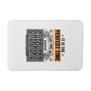 Boheemse Herdershond Vintage Hondenliefhebber Typo Badmat
