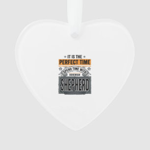 Boheemse Herdershond Vintage Hondenliefhebber Typo Ornament