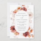 Boheemse Herfst Herfstbruiloft Kaart (Voorkant)