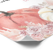 Boheemse Herfst in Love Baby Shower Mimosa Bar Bor Poster (Hoek)