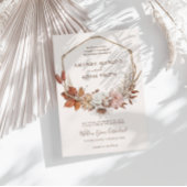  Boheemse herfst Romance Waterverf bruiloft Kaart