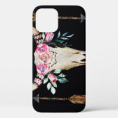 Boheemse herten schedel Waterverf Kunst Case-Mate iPhone Case (Achterkant)