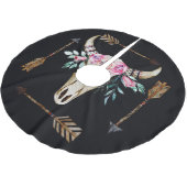 Boheemse herten schedel Waterverf Kunst Kerstboom Rok (Gekanteld)