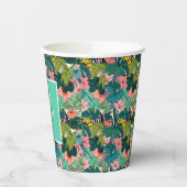 Boheemse Hibiscus bruiloft Papieren Bekers (Links)