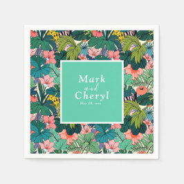 Boheemse Hibiscus bruiloft Servet