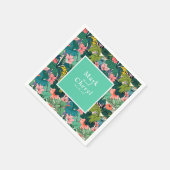 Boheemse Hibiscus bruiloft Servet (Hoek)