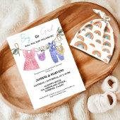 Boheemse hij of zij Baby kleding geslacht onthulle Kaart