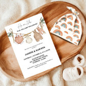 Boheemse hij of zij Baby kleding geslacht onthulle Kaart