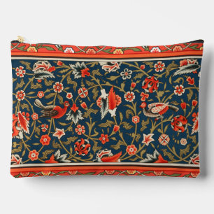 Boheemse Indo-Perzische Bloempatroon Vintage Rood Etui