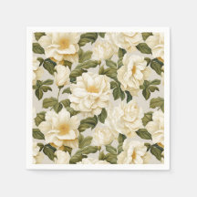Boheemse ivoor beige bloemen