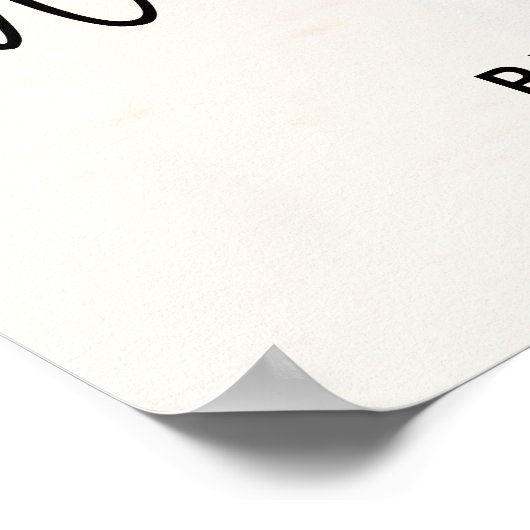 Boheemse kalligrafie Foto Vrijgezellenfeest Welkom Poster (Hoek)