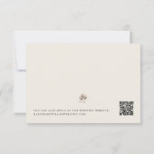 Boheemse katoen & eucalyptus rsvp kaart (Achterkant)