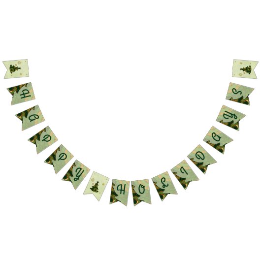 Boheemse kerstboom feest vlaggetjes (Alle)