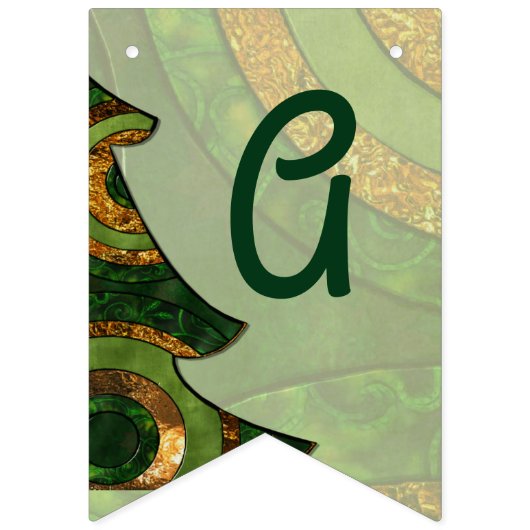 Boheemse kerstboom feest vlaggetjes (Derde vlag)