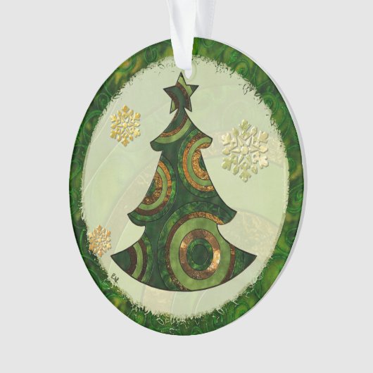 Boheemse kerstboom GEPERSONALISEERD Ornament (voorkant)