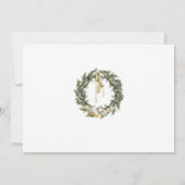 Boheemse Kerstcompositie Vakantie Luncheon Kaart (Achterkant)