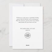 Boheemse Kerstcompositie Zakelijke Groet Feestdagenkaart (Achterkant)