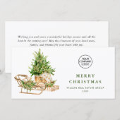 Boheemse Kerstcompositie Zakelijke Groet Feestdagenkaart (Voorkant / Achterkant)