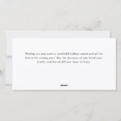 Boheemse Kerstcompositie Zakelijke Groet Feestdagenkaart (Achterkant)