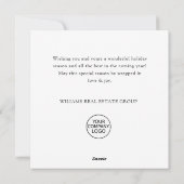 Boheemse Kerstmis Compositie Corporate Groet Feestdagenkaart (Achterkant)