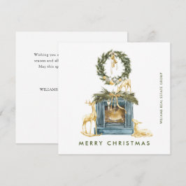 Boheemse Kerstmis Compositie Corporate Groet Feestdagenkaart