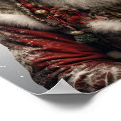 Boheemse Kerstmis Sinterklaas vakantie print (Hoek)