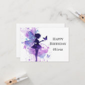 Boheemse Kinder sprookjesverjaardag Kaart (Voorkant / Achterkant in situ)