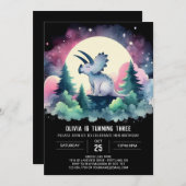 Boheemse Kinder Triceratops Verjaardag Kaart (Voorkant / Achterkant)