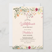 Boheemse kleine wilde bloem lente baby shower kaart (Voorkant)