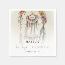 Boheemse  kleren Script Baby shower