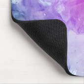 Boheemse kleurrijke Paarse roze kristallen steen Muismat (Hoek)