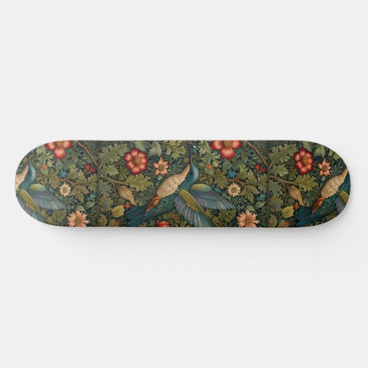 Boheemse kolibrie art boho chic botanisch persoonlijk skateboard (Horizontaal)