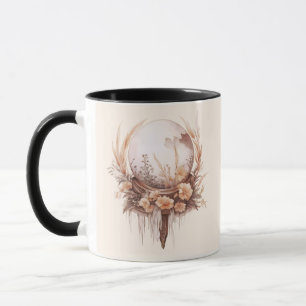Boheemse Kristallen Bol Bloemen Goud Halloween Mok