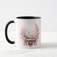 Boheemse Kristallen Bol Bloemen Roze Halloween