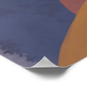 Boheemse kunst, midden eeuw schilderen, aardse tin poster (Hoek)