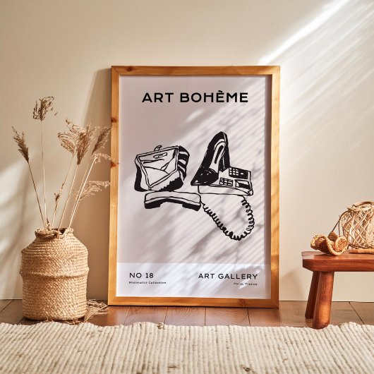 Boheemse kunst poster collectie