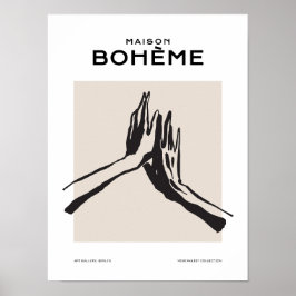 Boheemse kunst poster collectie