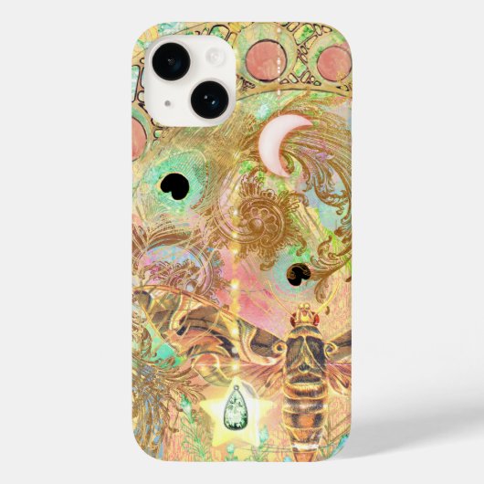 Boheemse kunst unieke hippie pastel whimsica Case-Mate iPhone case (Achterkant)